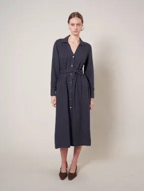 Lauren Shirt Dress - Navy