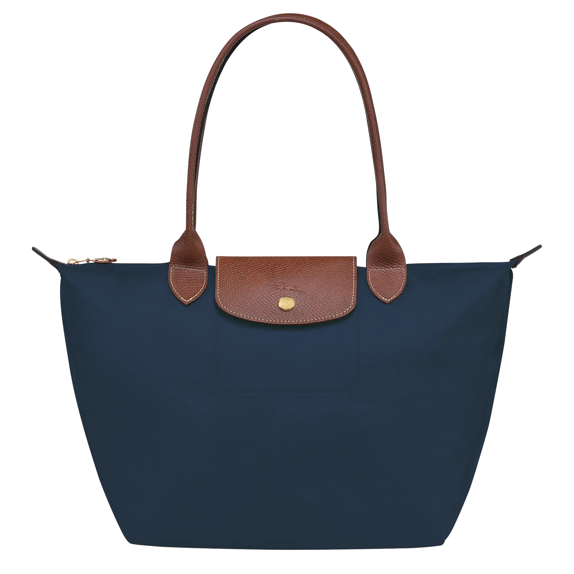 Le Pliage Original M Tote bag Navy - Recycled canvas