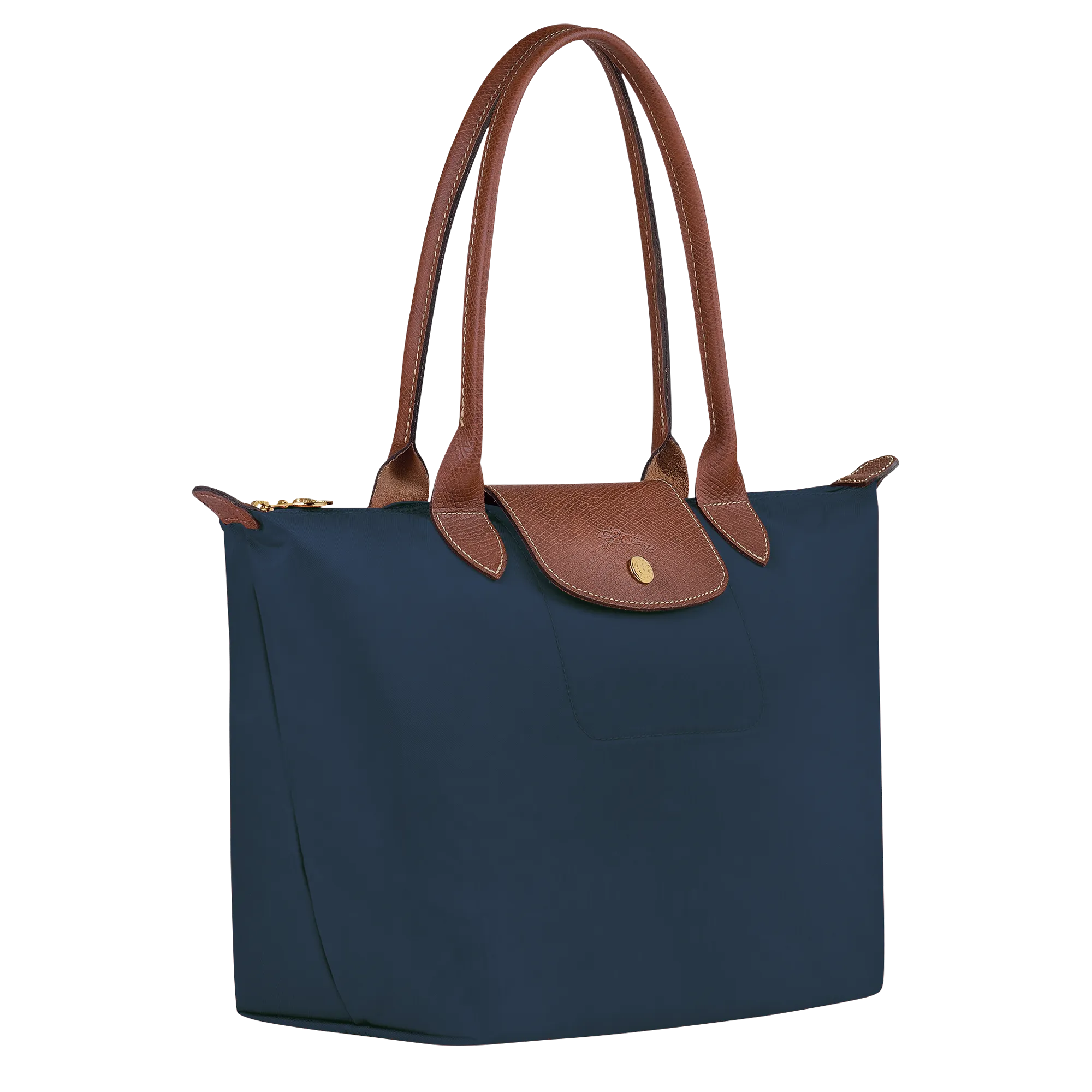 Le Pliage Original M Tote bag Navy - Recycled canvas