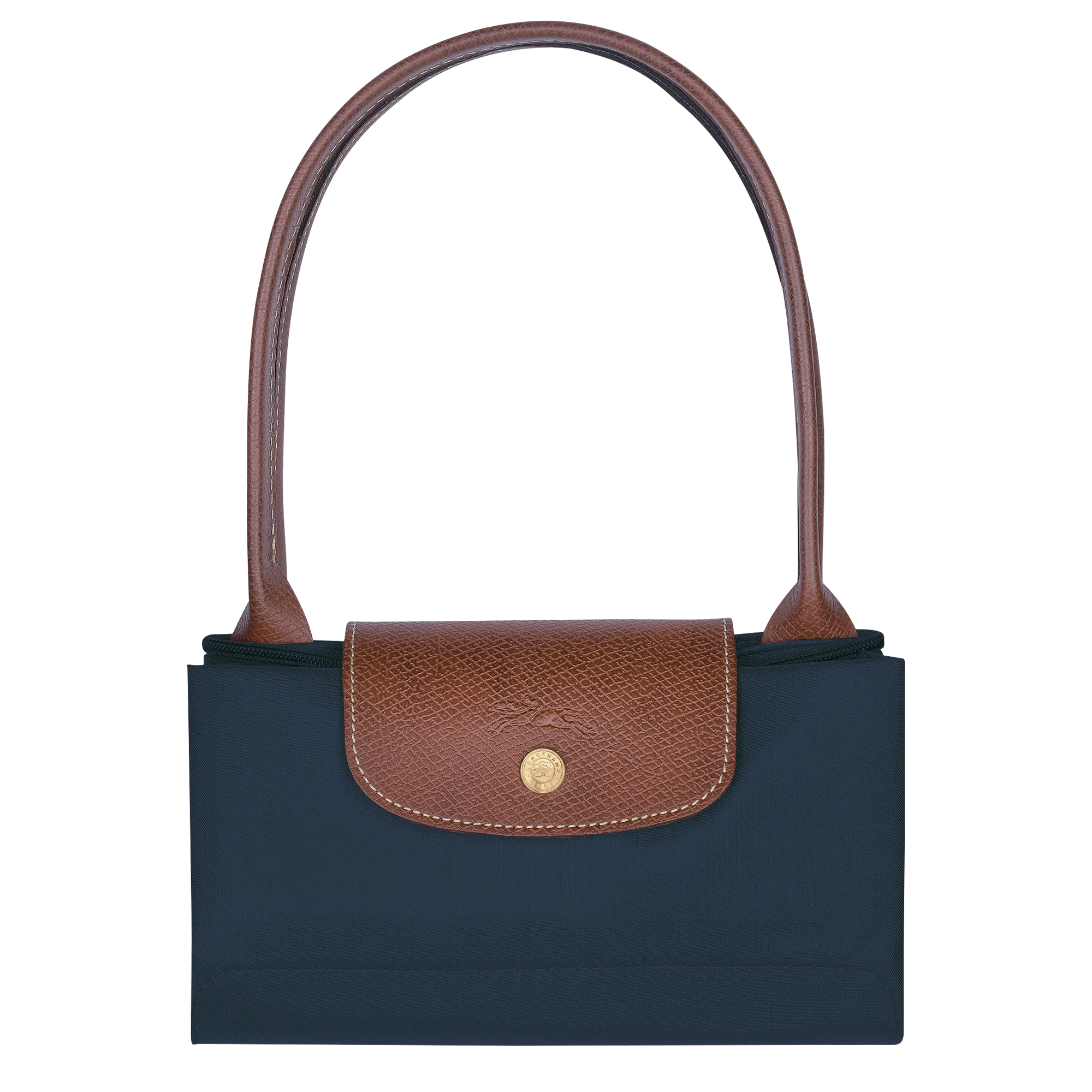 Le Pliage Original M Tote bag Navy - Recycled canvas