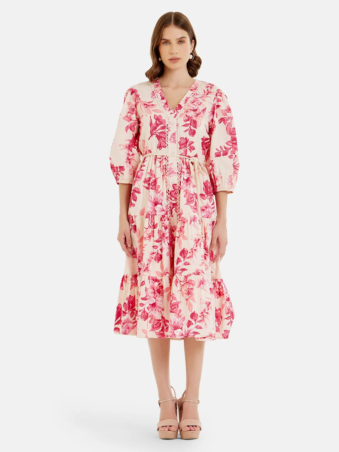 Logan Printed Midi Dress