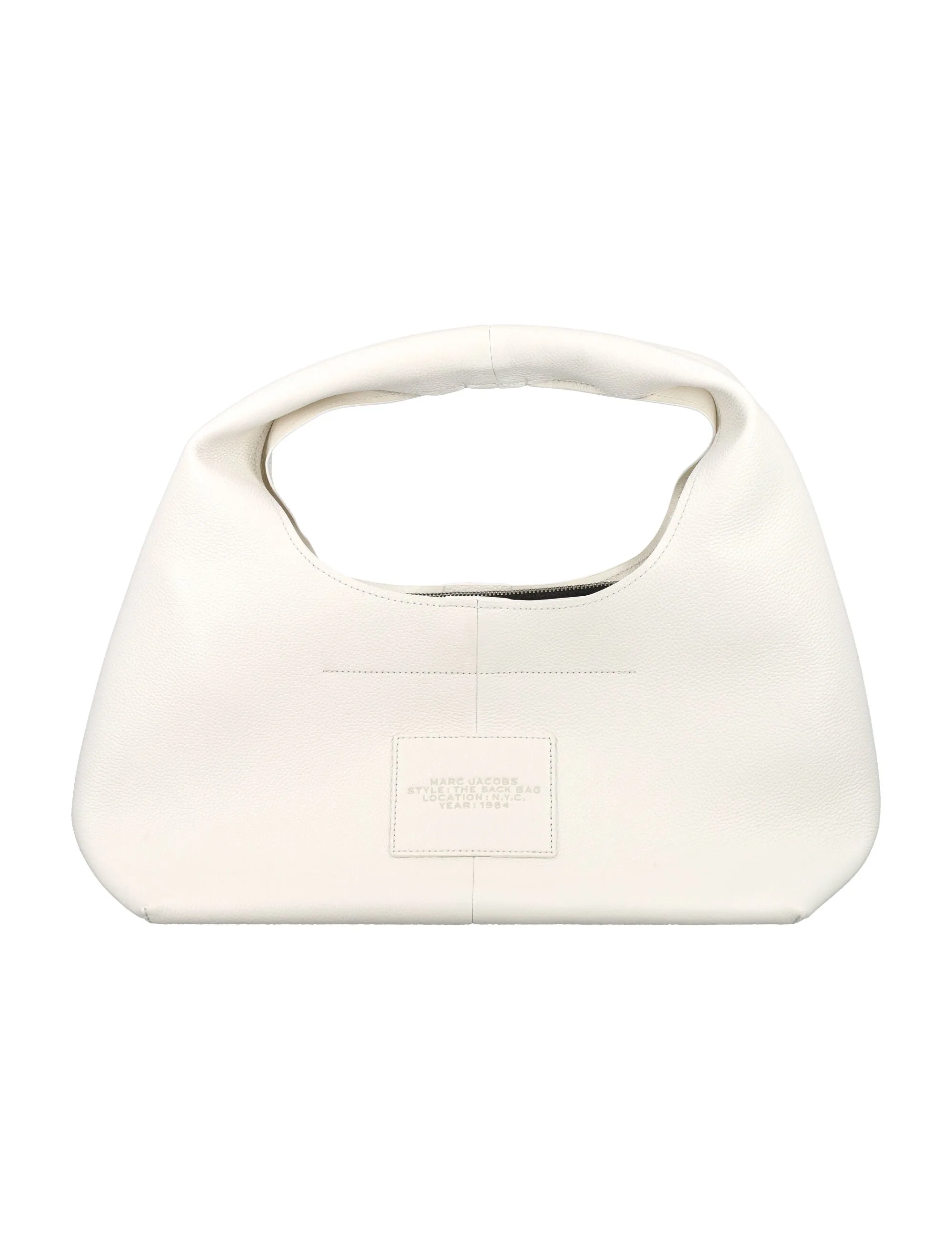 MARC JACOBS Luxurious Grained Leather Satchel - White 41cm x 51cm x 20cm