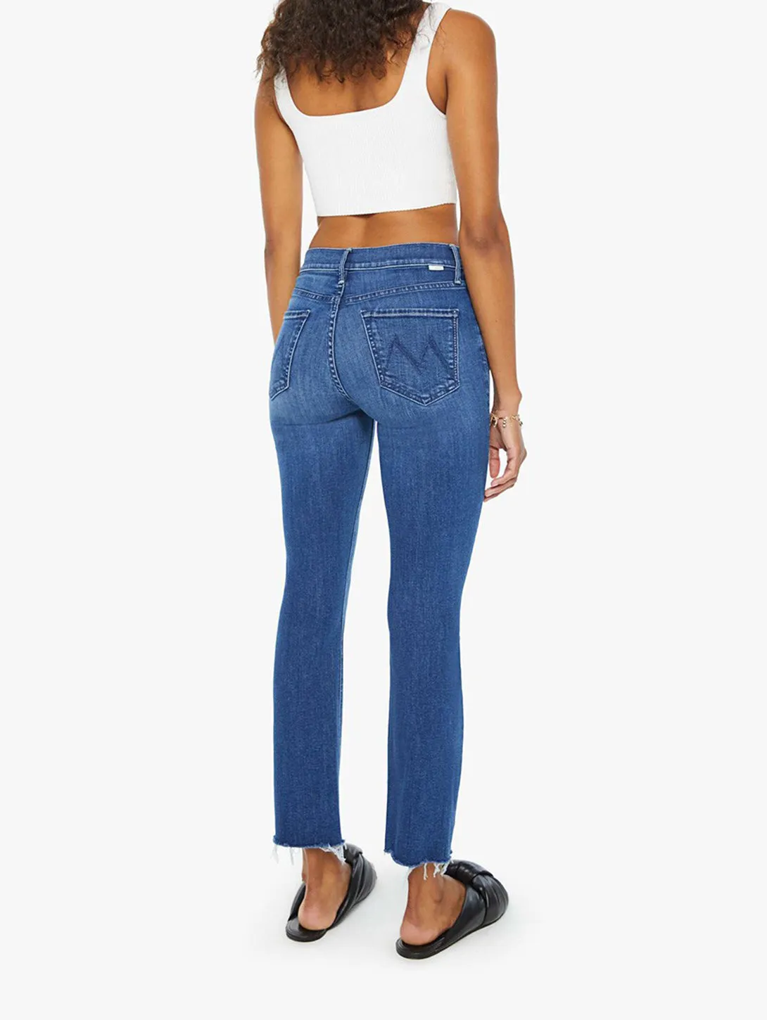 Mid Rise Dazzler Ankle Fray Jean - Nothing Between Us