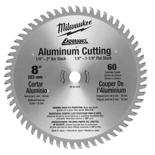 Milwaukee -  CIRC SAW BL METAL CUT 8" 60T AL - 48-40-4530