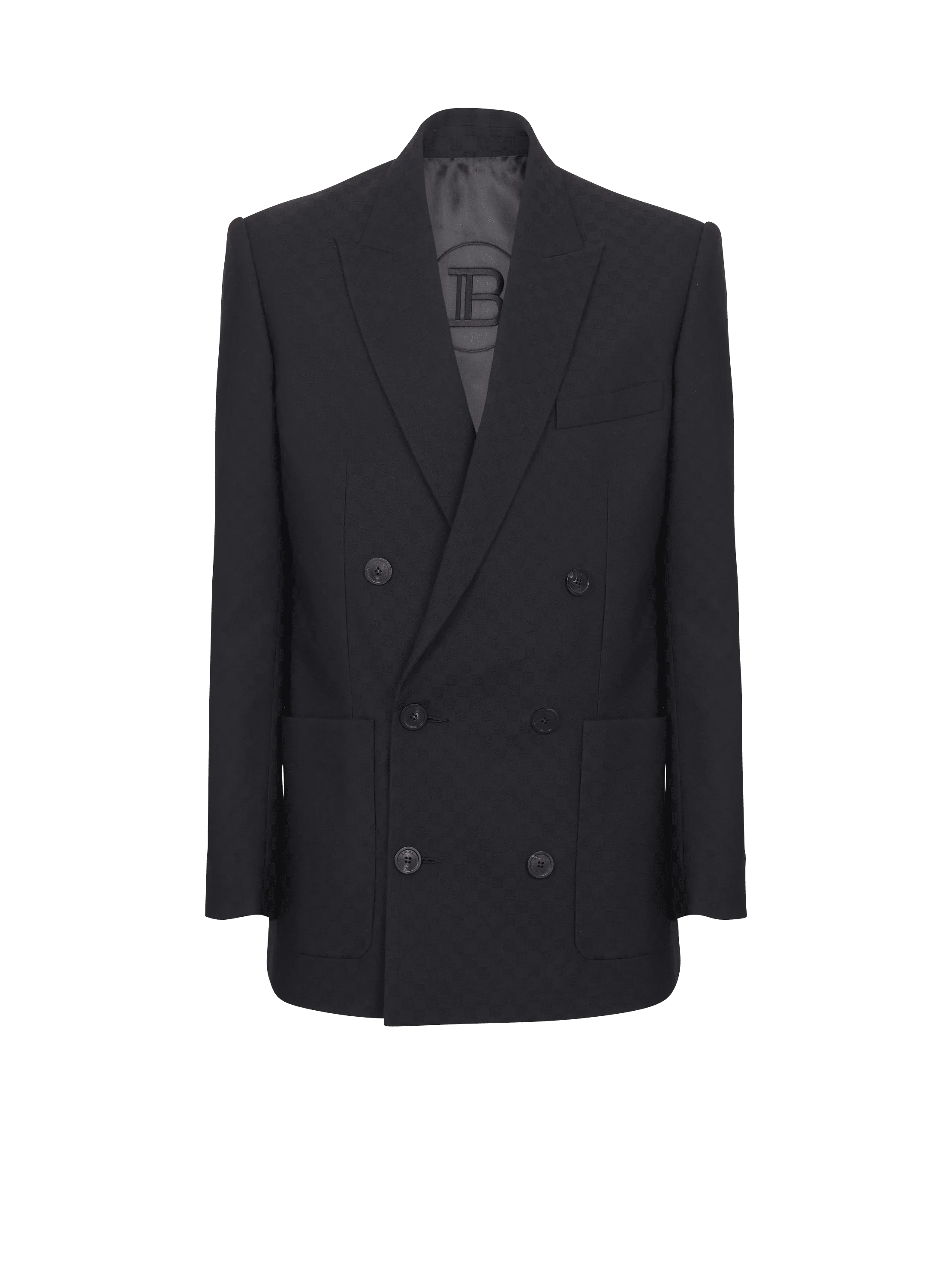 Monogram jacquard blazer