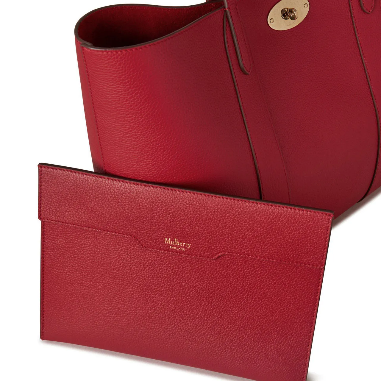 MULBERRY Bayswater Tote Bag - Scarlet Red