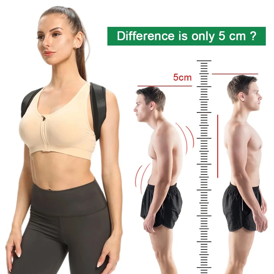 New Adjustable Posture Corrector Back Support Strap Brace Shoulder