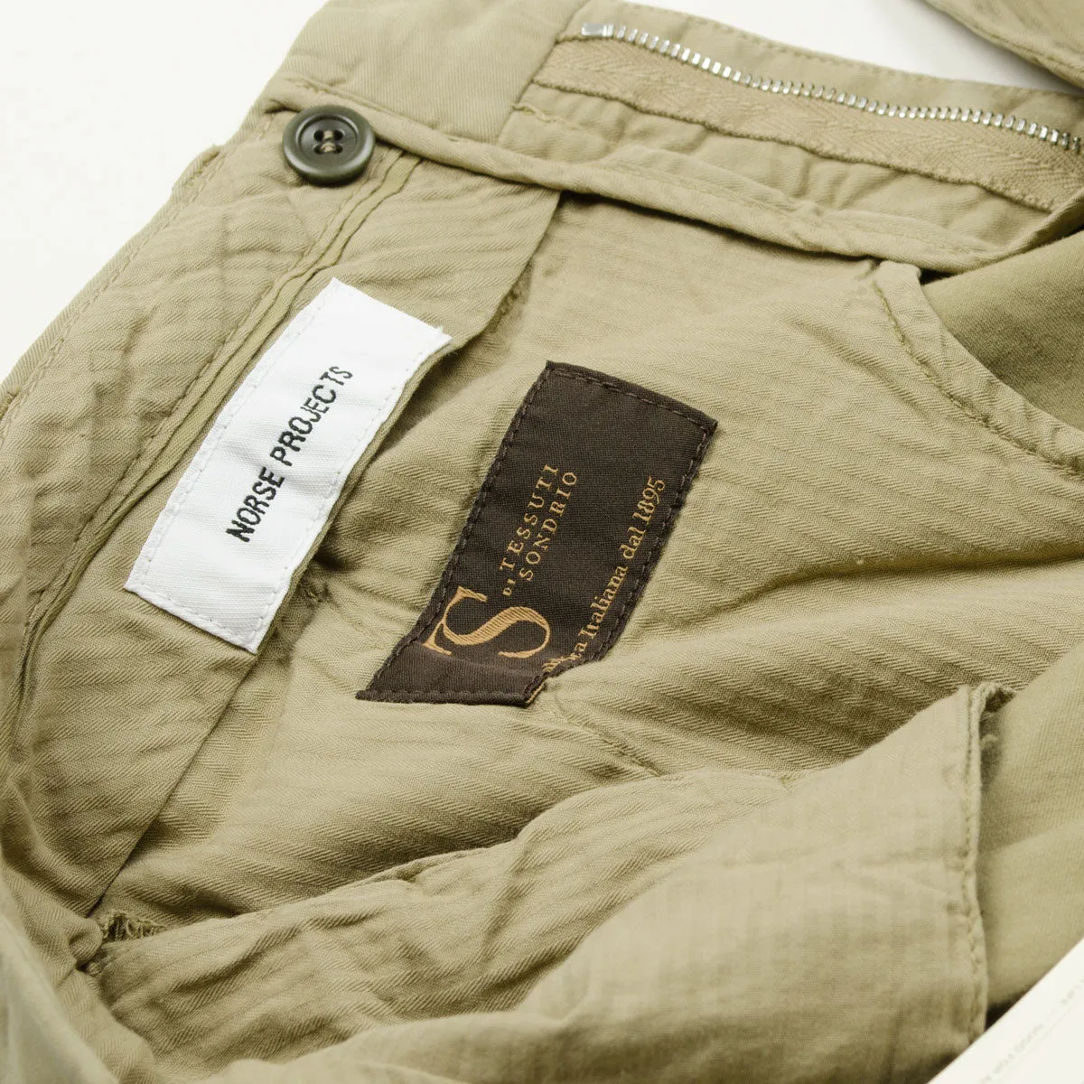 Norse Projects - Aros Regular Italian Brushed Twill - Utility Khaki