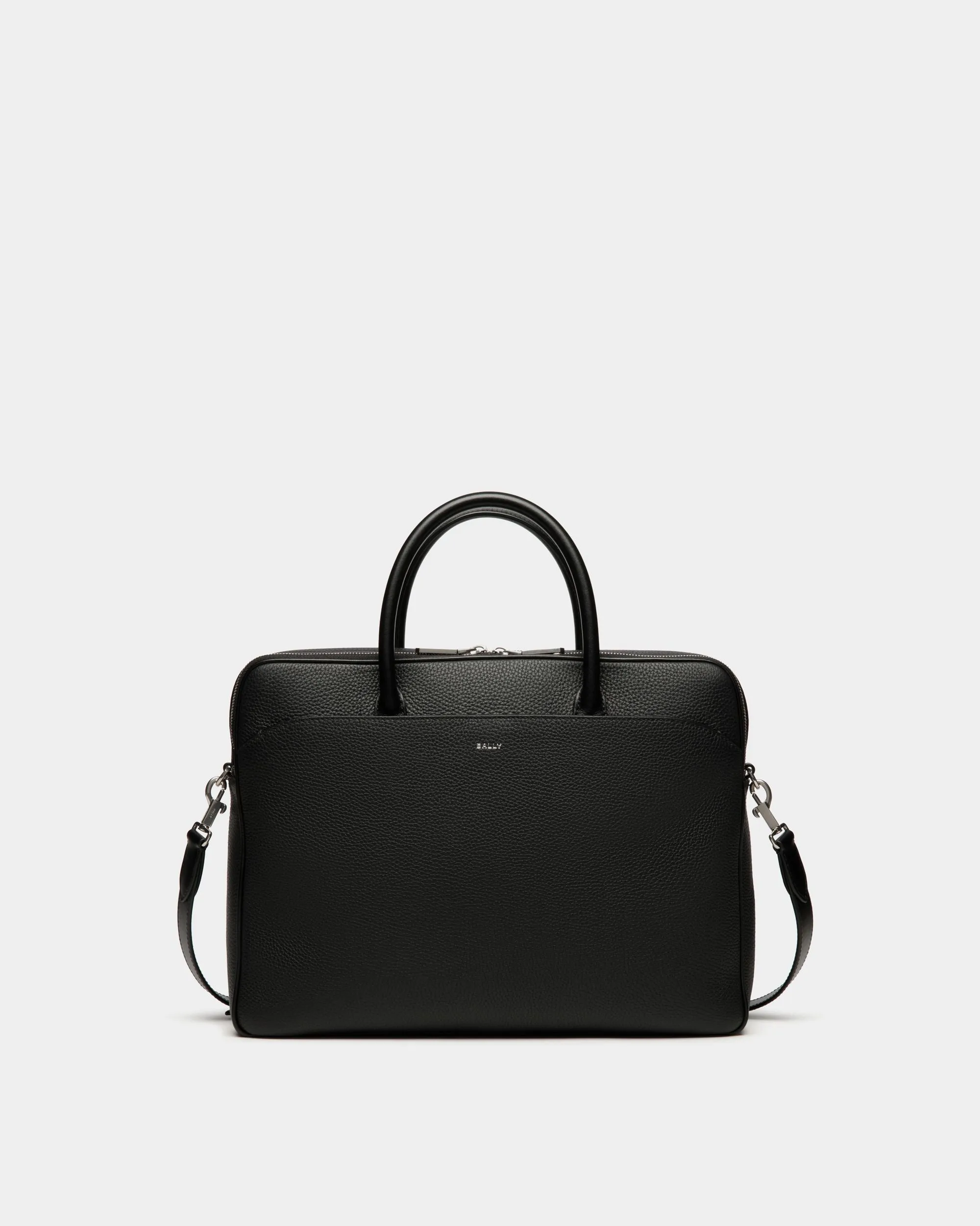 Oeden Briefcase in Black Leather 