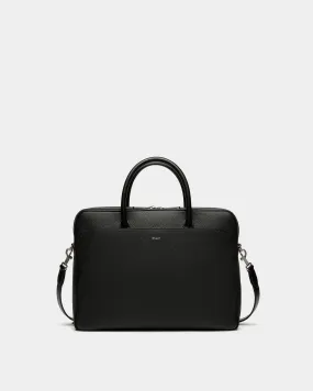 Oeden Briefcase in Black Leather 