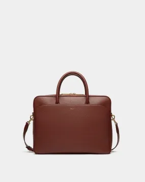 Oeden Briefcase in Brown Leather