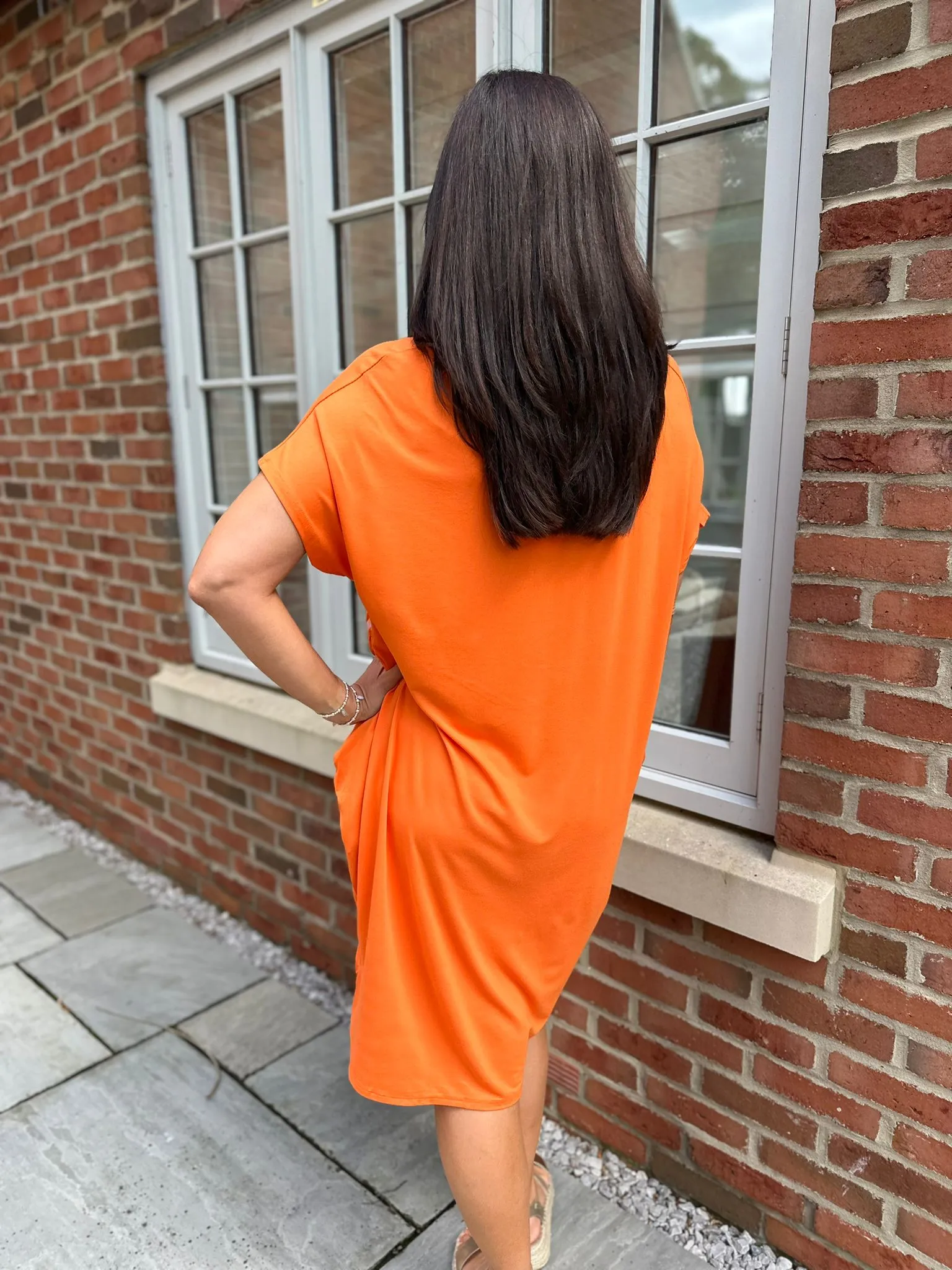 Orange Tilletts T-Shirt Dress Tammy