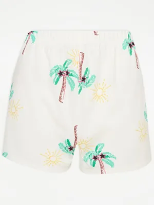 Palm Sunshine Racer Vest Short Pyjamas | Lingerie | George at ASDA