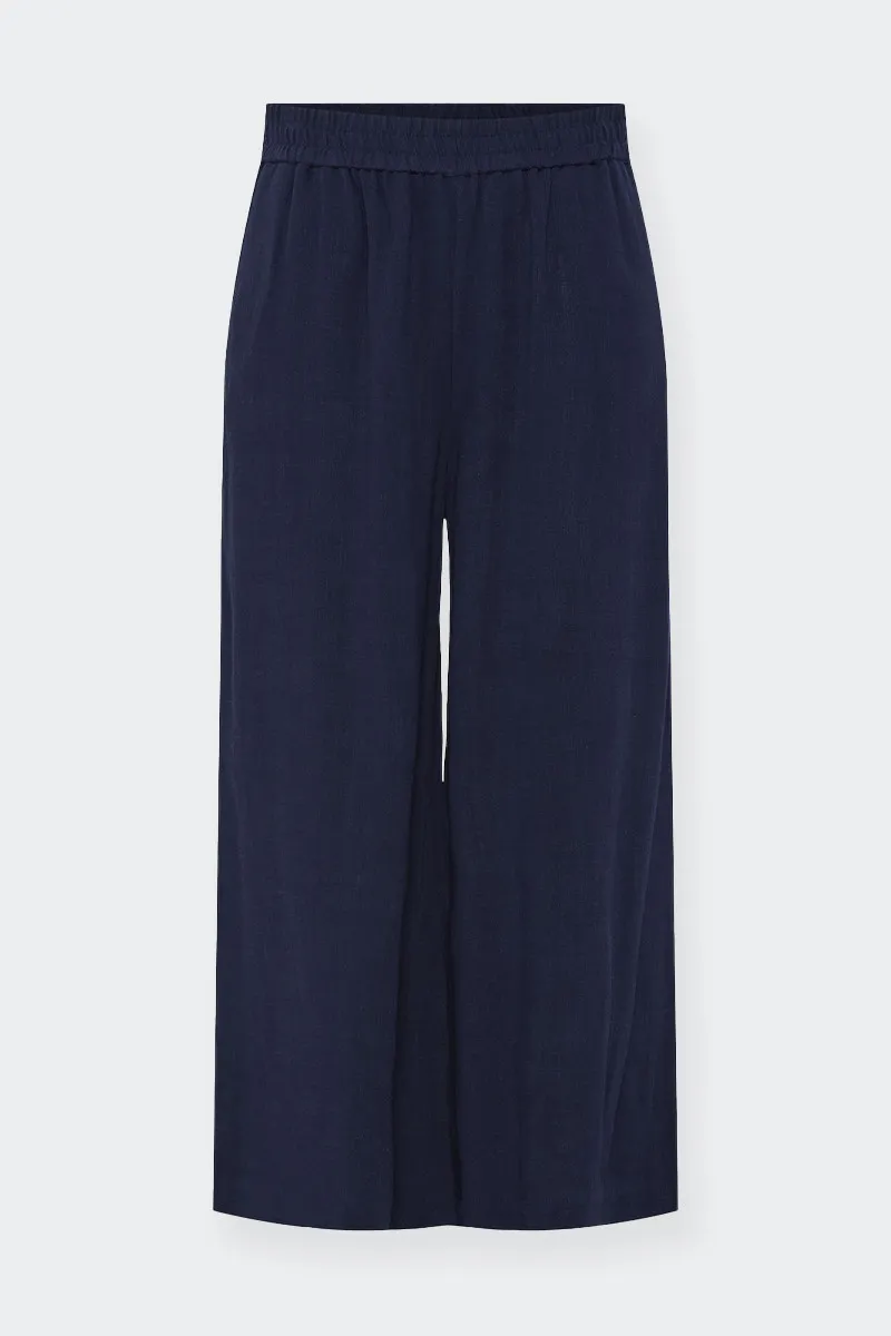 PANTALONI WIDE FIT LEG DONNA BLU