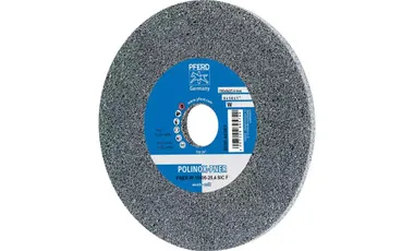 Pferd 48363 6" x 1/4" Non Woven Polinox Unitized Wheel | 5,100 Max. RPM | Silicon Carbide Fine Grit | Soft | 2SF | Sol