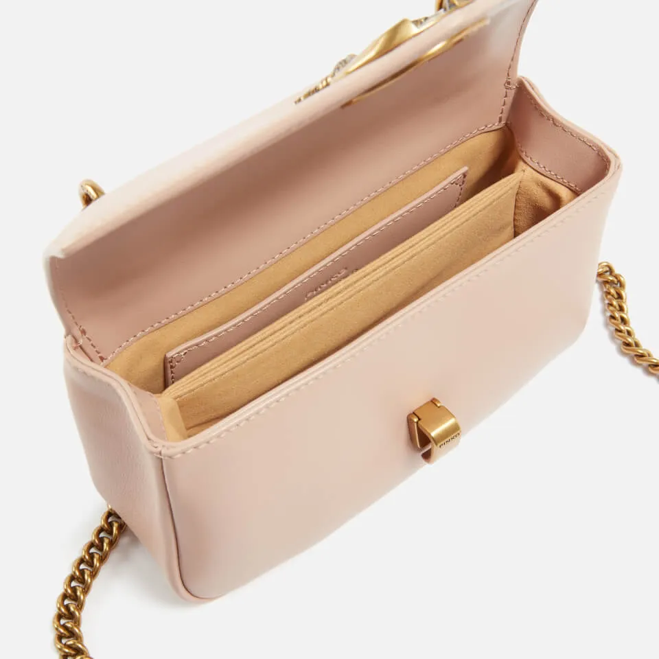 Pinko Cupido Leather Messenger Mini Bag