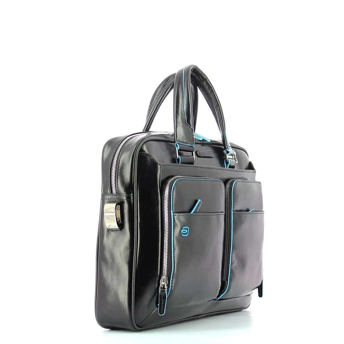 Piquadro - Slim Briefcase Blue Square 14.0 - CA2849B2 - NERO