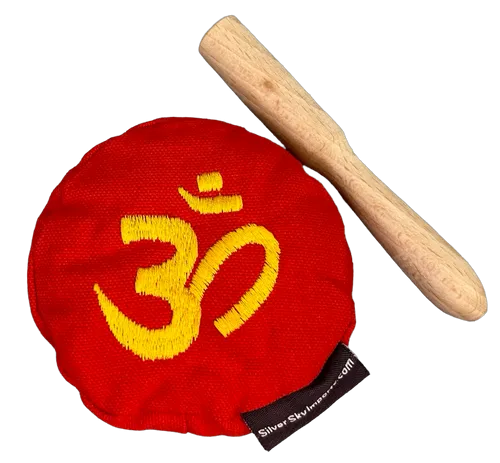 Red Cast Hindi Singing Bowl 4"