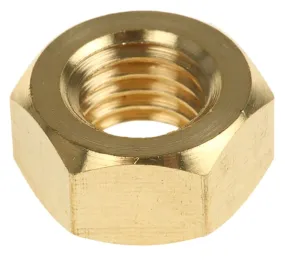 RS PRO, Plain Brass Hex Nut, DIN 934, M12