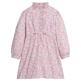 Ruffled Shirt Dress- Pemberley Floral