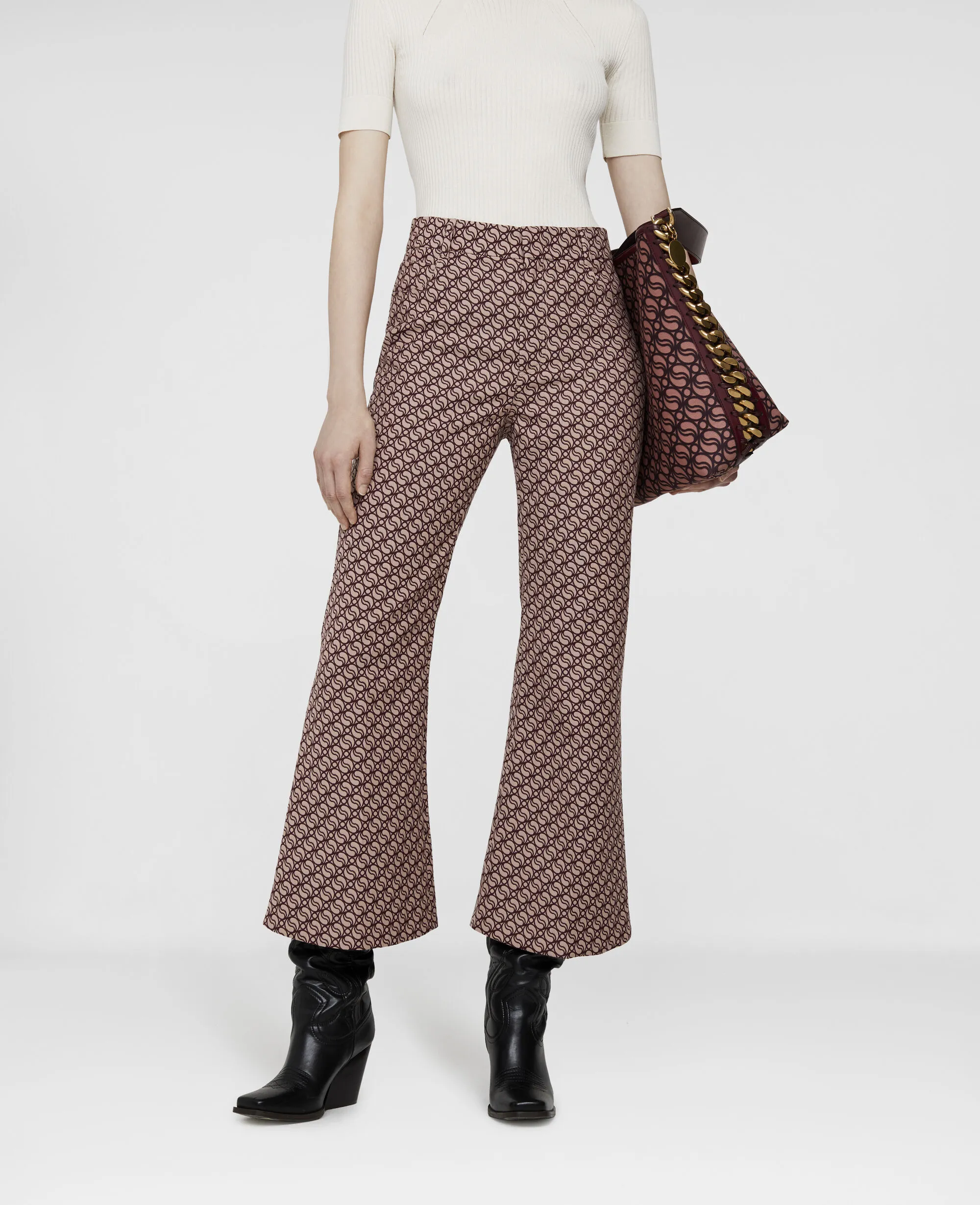 S-Wave Jacquard Tailored Trousers