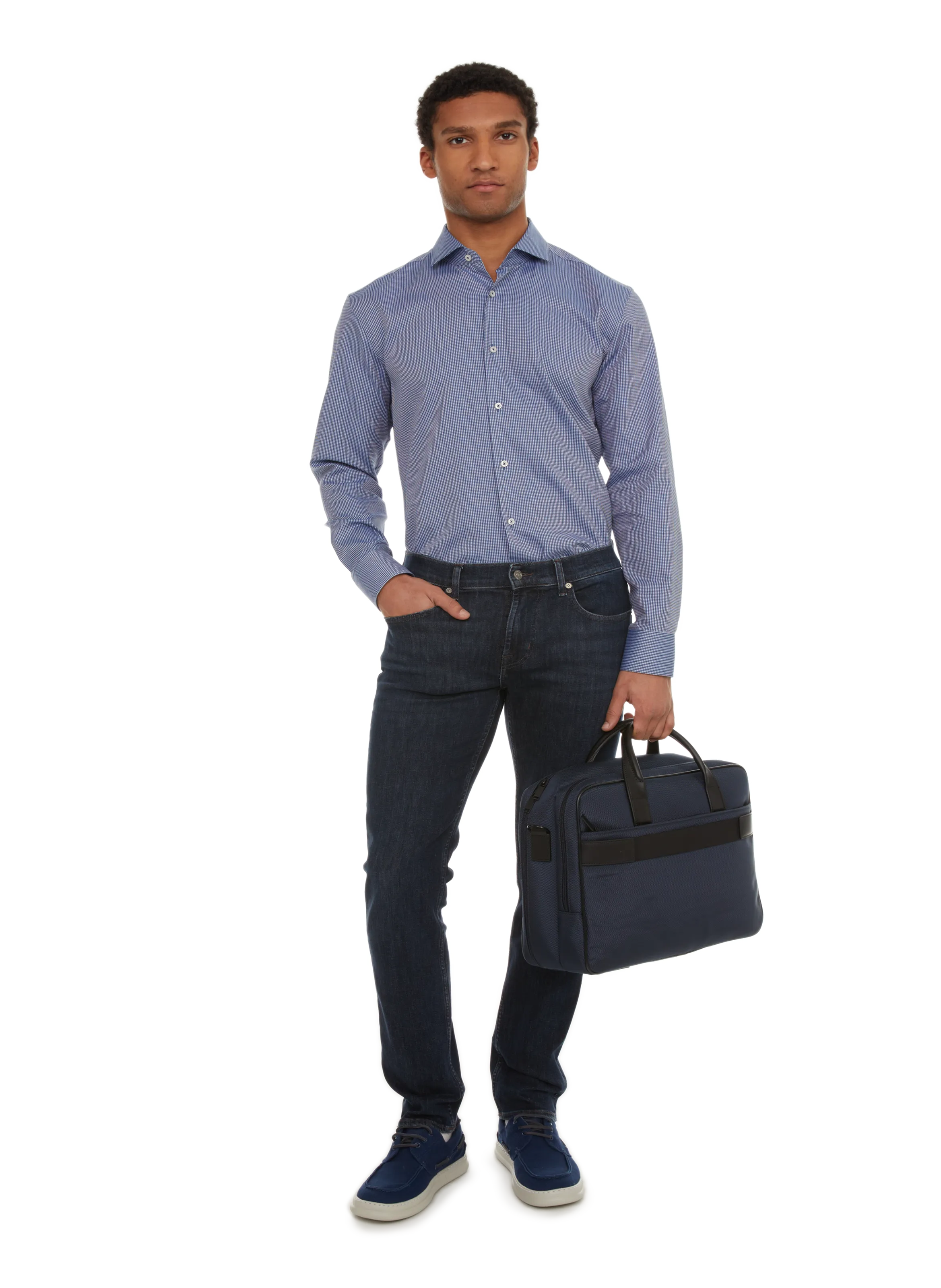 Saison 1865  Briefcase - Blue