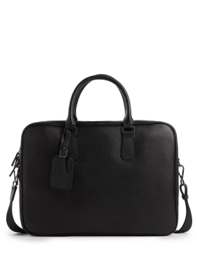 Saison 1865  Leather briefcase - Black