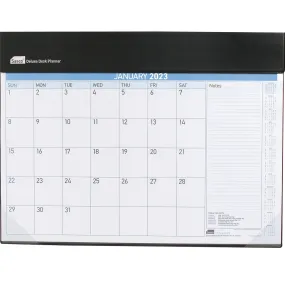 Sasco 2023 Deluxe Desk Planner Calendar Organiser Month View 518x387mm