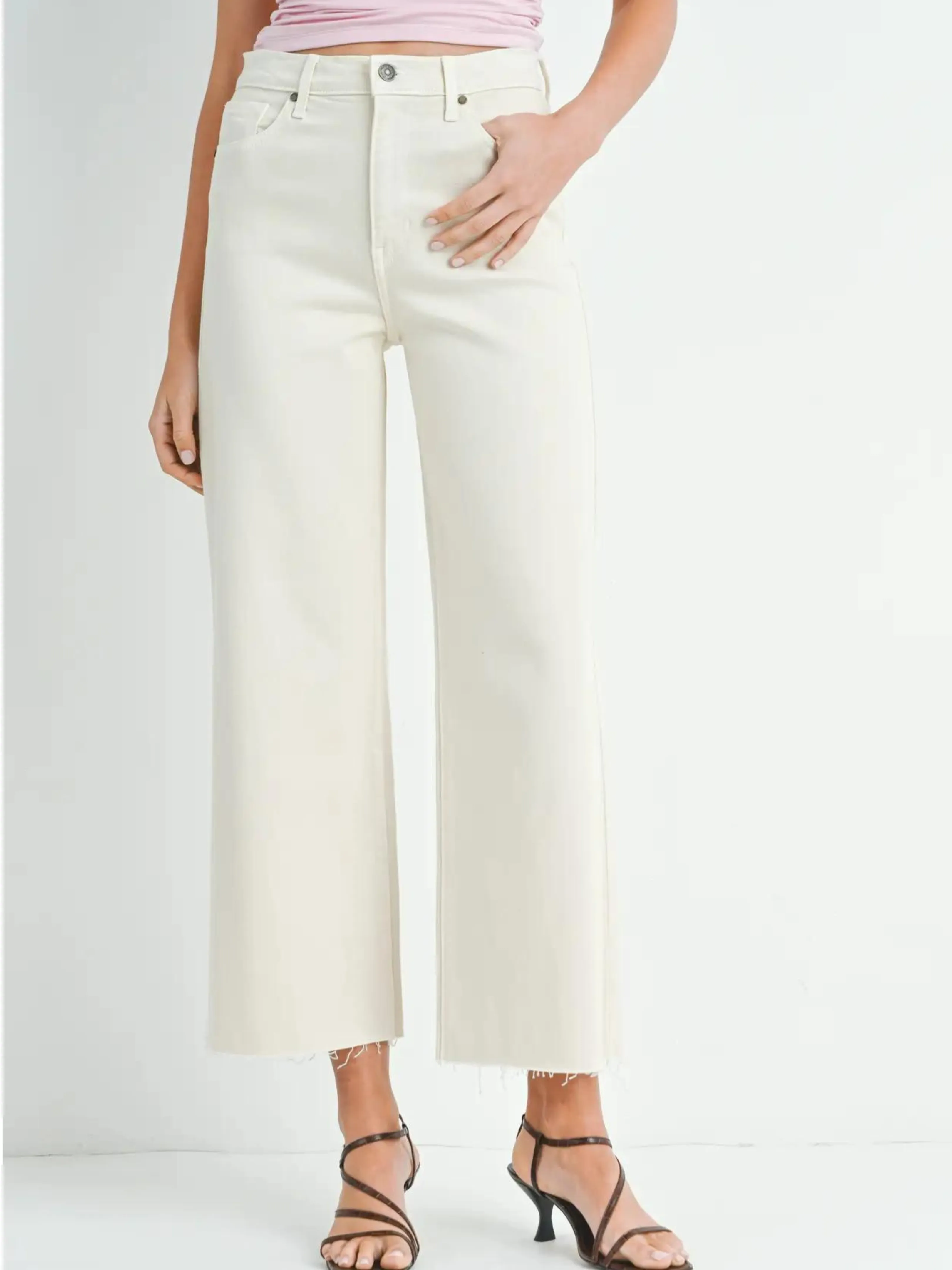 Scissor Cute Wide Leg - Oatmeal