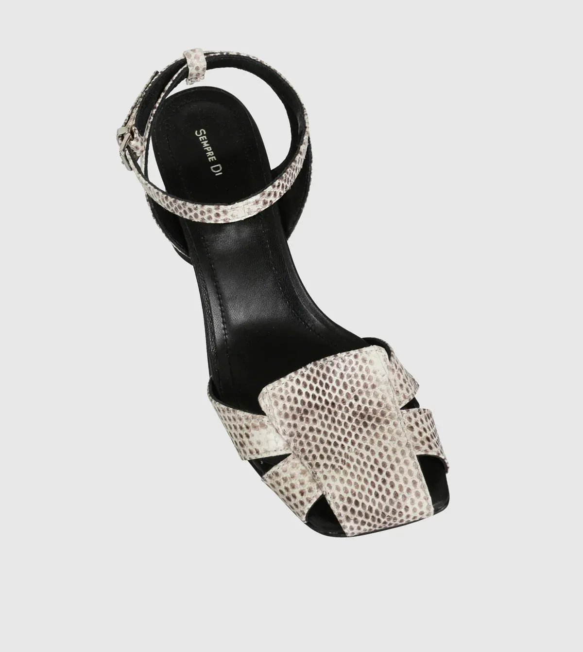 Sempre Di - Diamante Block Sandals