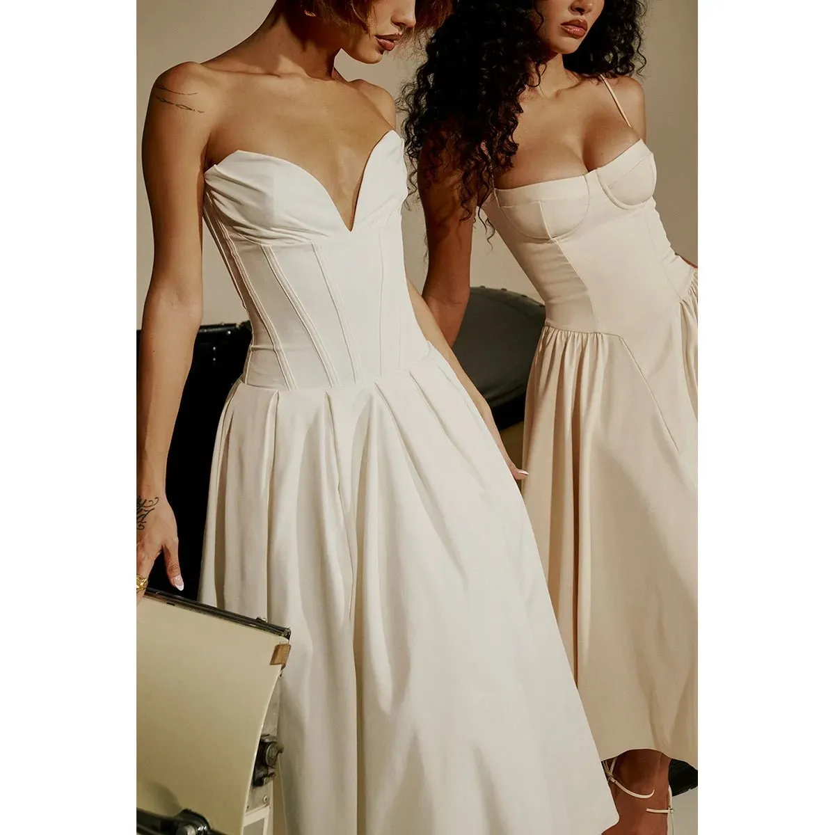 Sexy Strapless Backless Dress - Summer 2024 Fashion Trend