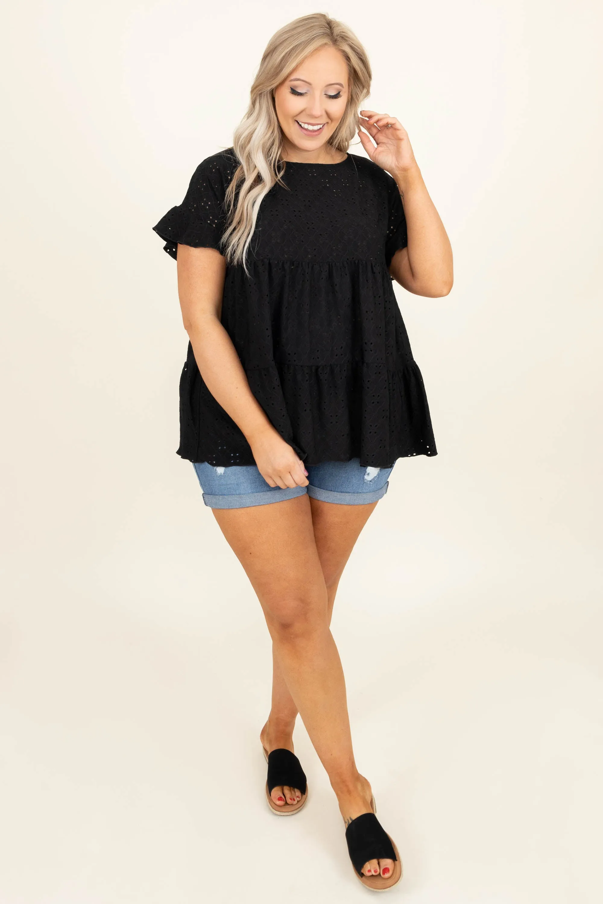 Shady Mood Top, Black