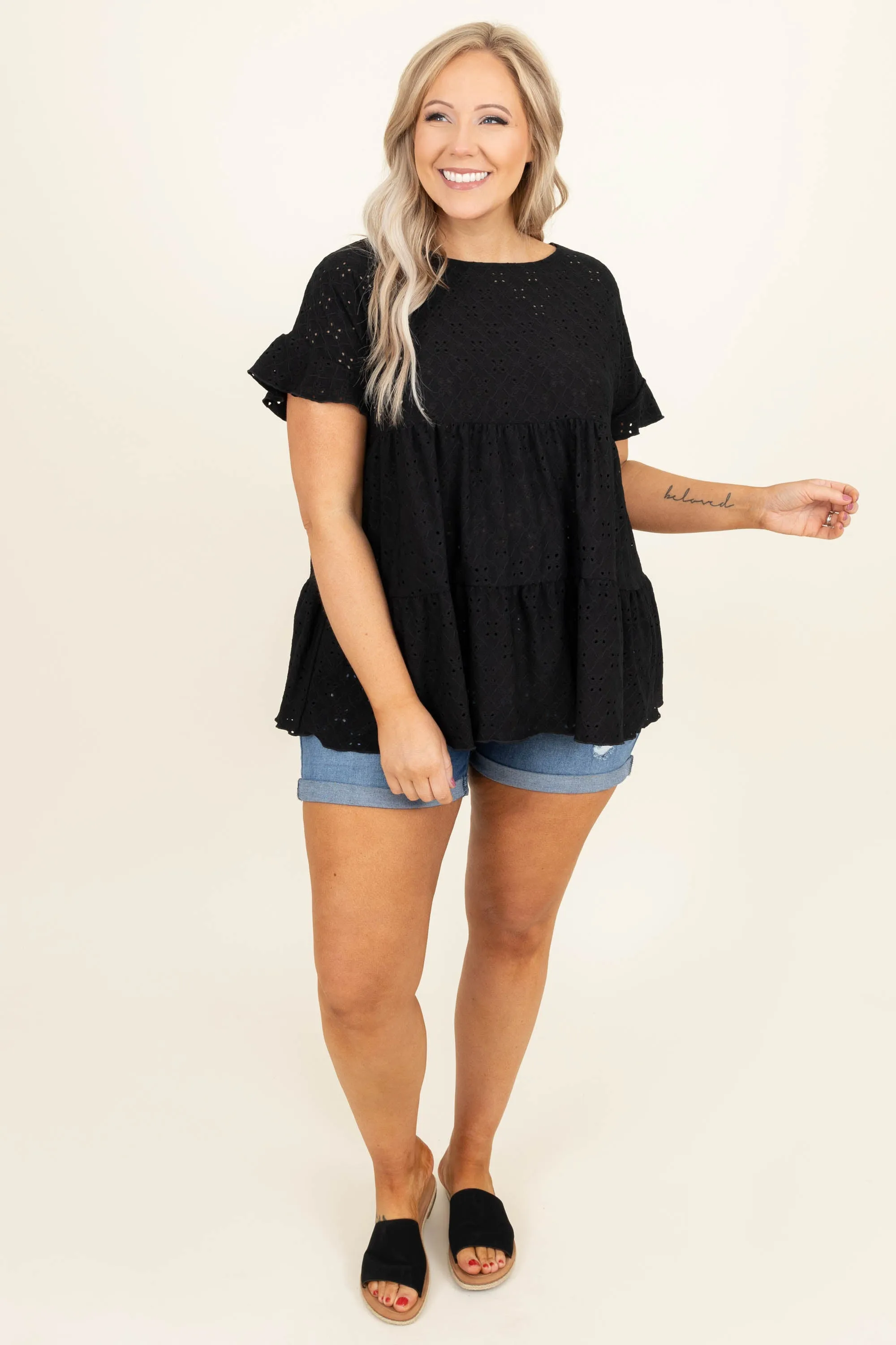 Shady Mood Top, Black