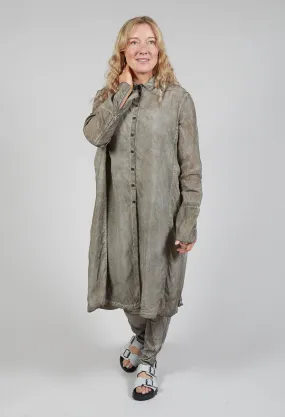 Shirt Dress in Hay Cloud