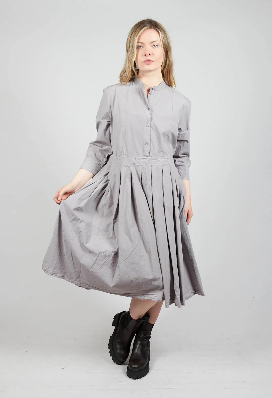 Shirt Dress in Taupe