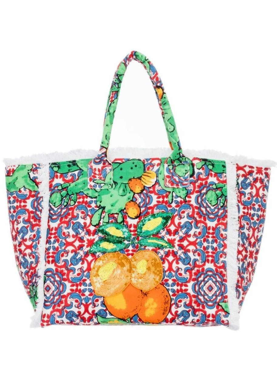 Sicily Denim Tote