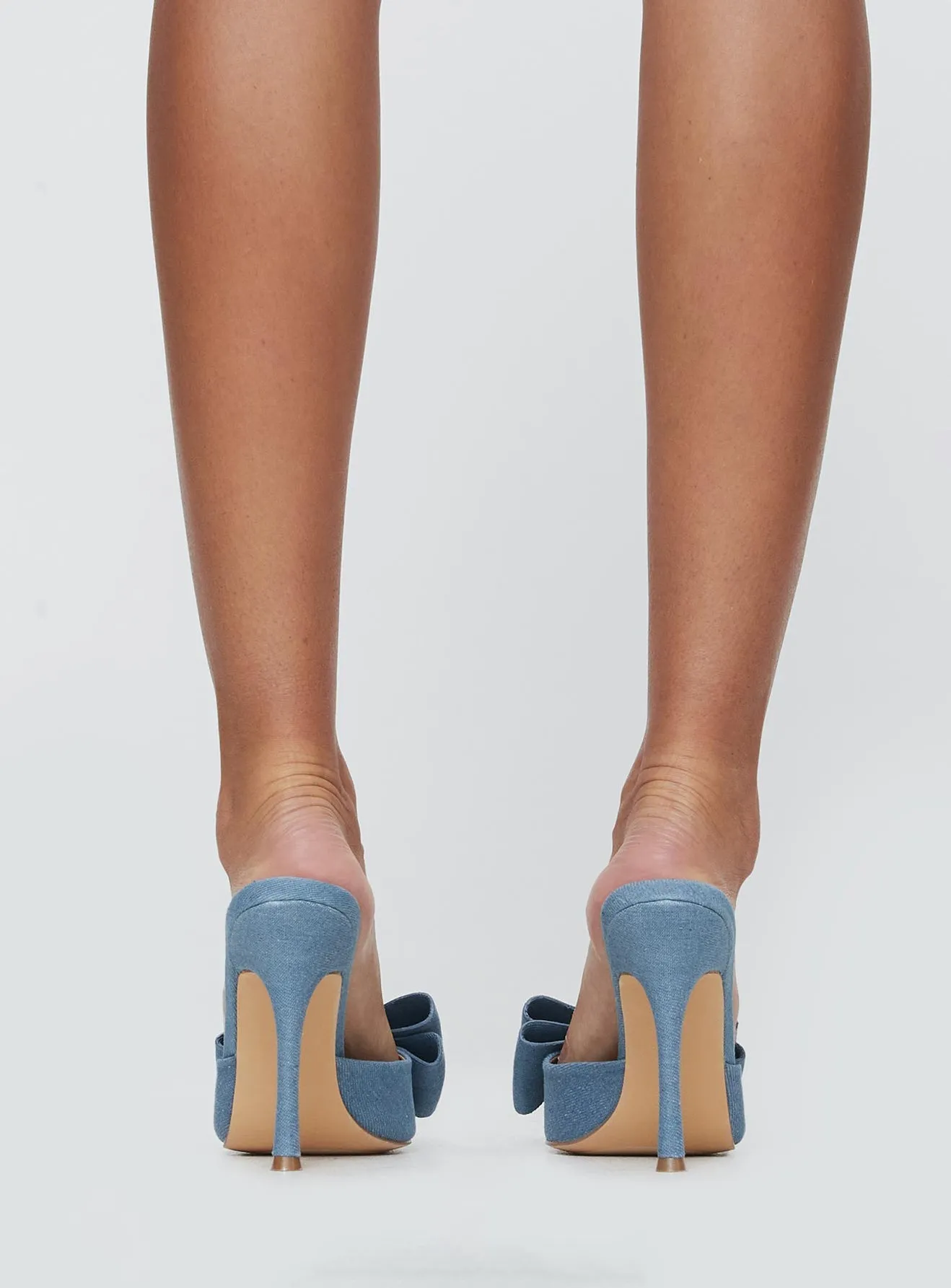 Signature Heels Blue Denim