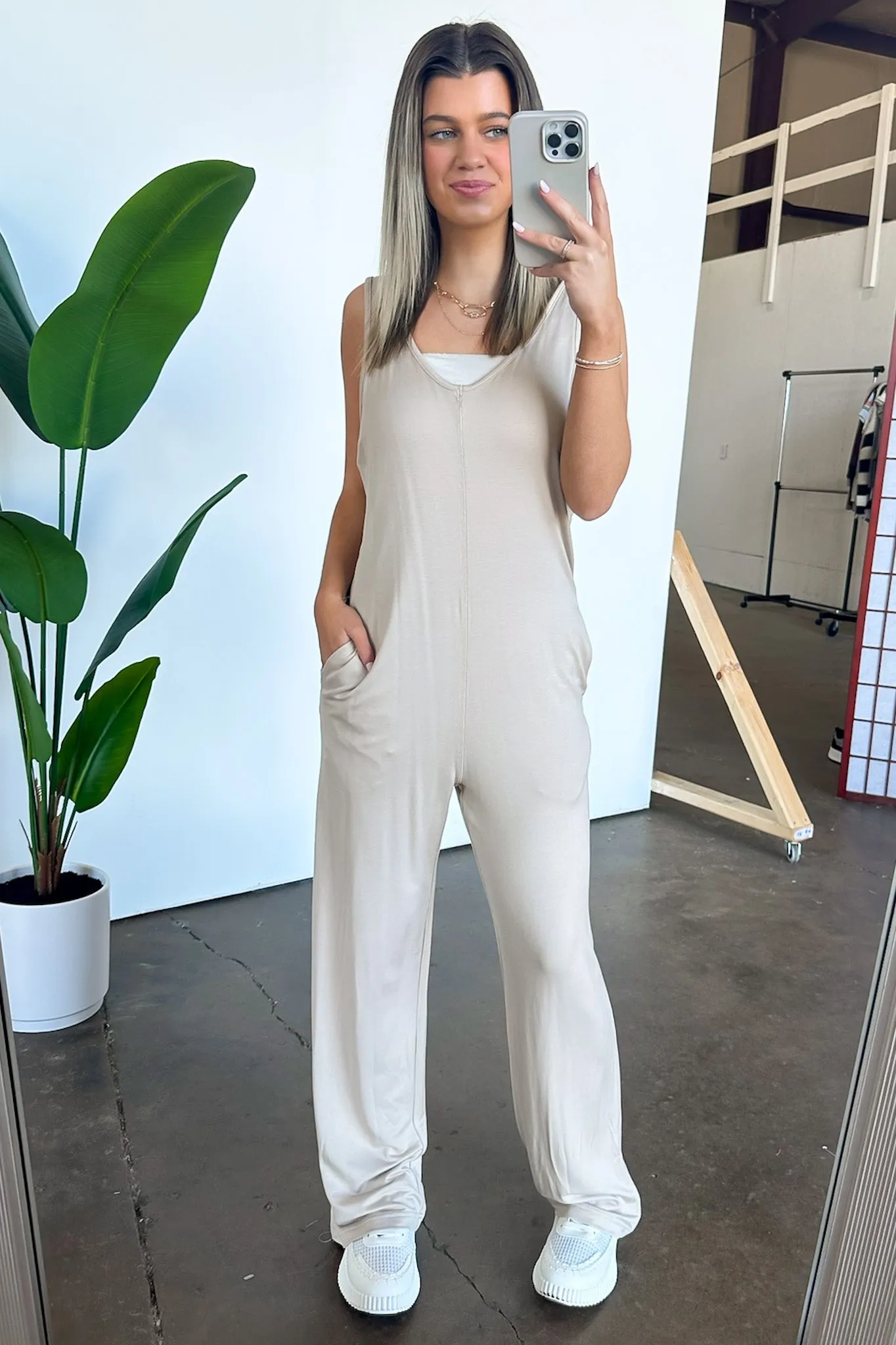 Smooth Charmer Wide Leg Jumpsuit - FINAL SALE