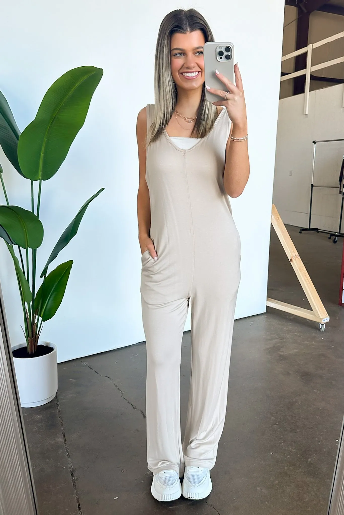 Smooth Charmer Wide Leg Jumpsuit - FINAL SALE