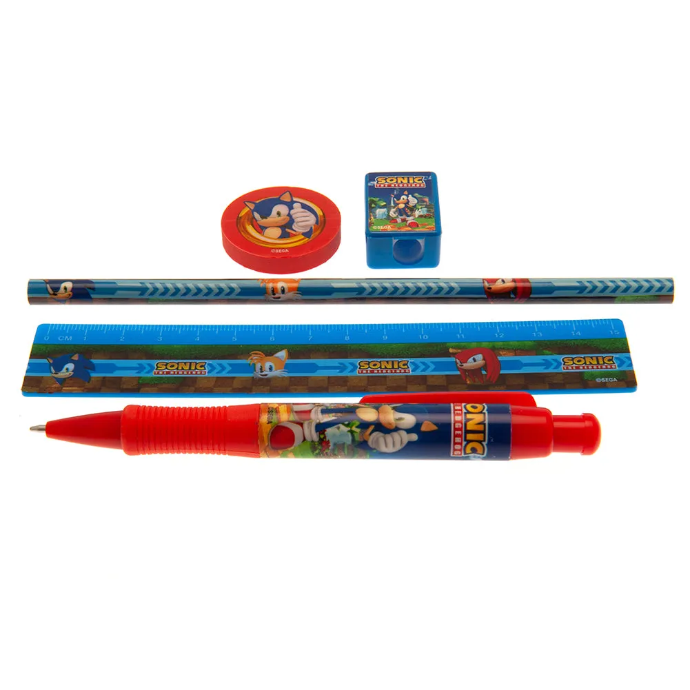 Sonic The Hedgehog 5pc Stationery Set