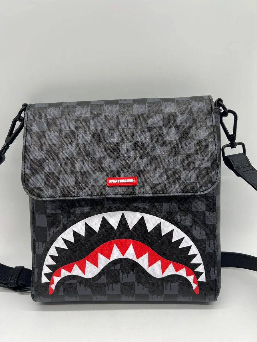 Sprayground - Drip Check Shark Messenger Sling