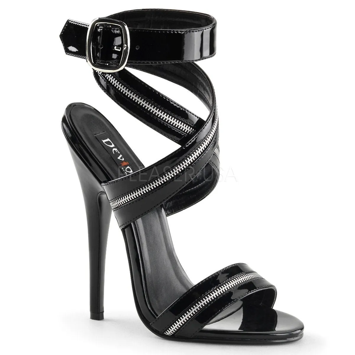 SS-DOMINA-119 Sandal  | Black Patent