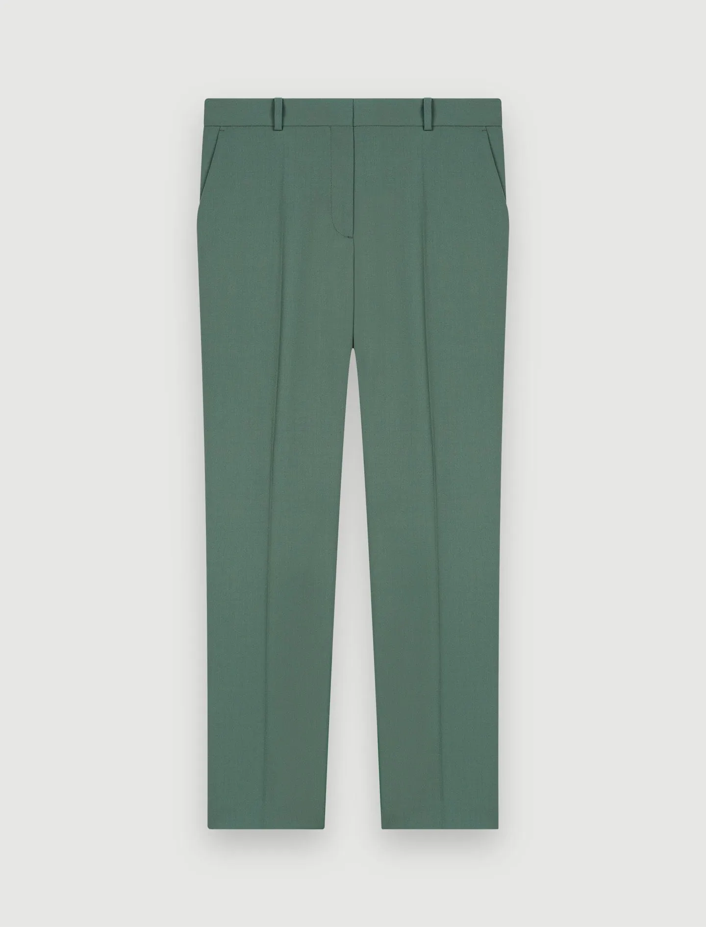 STRAIGHT-CUT TAILORED TROUSERS