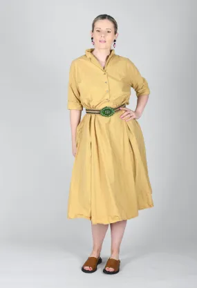 Tailored Collar Dress TC in Sun Yellow