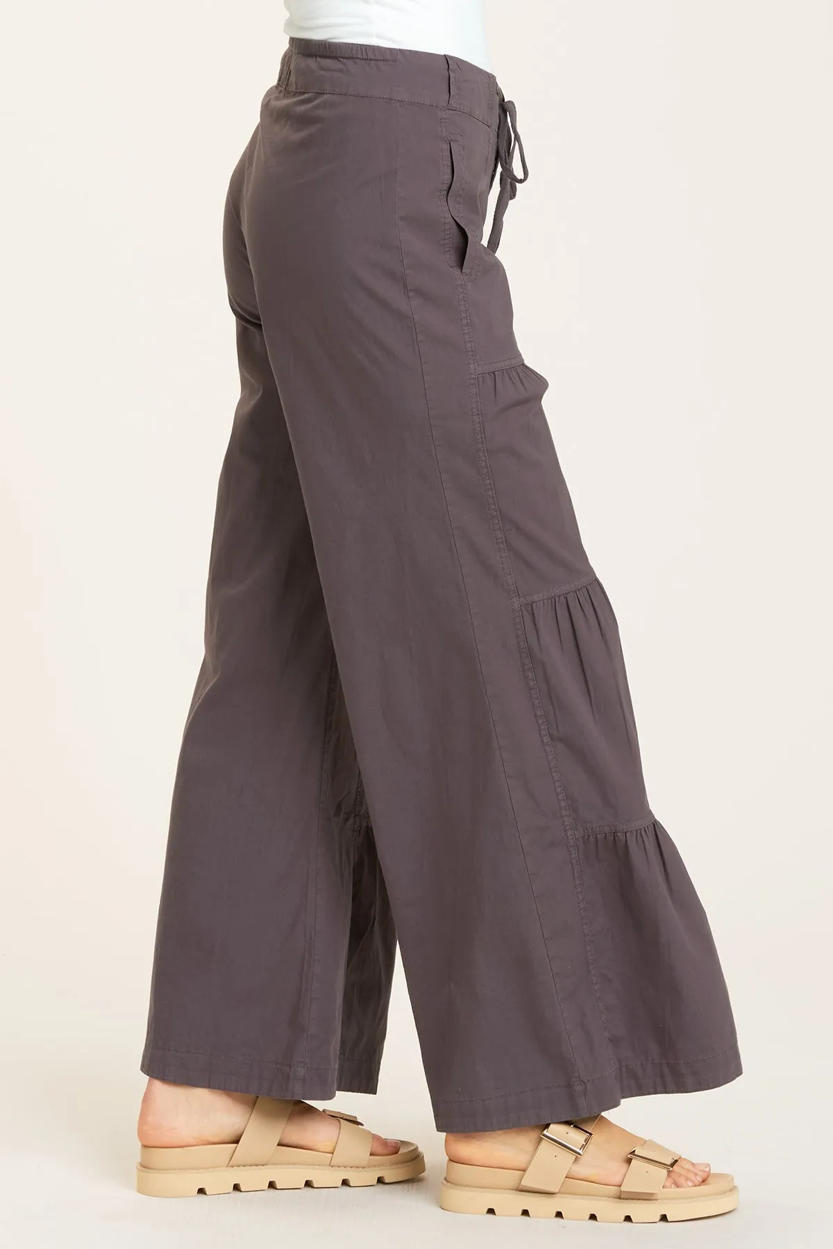 Terraced Wide Leg Pant