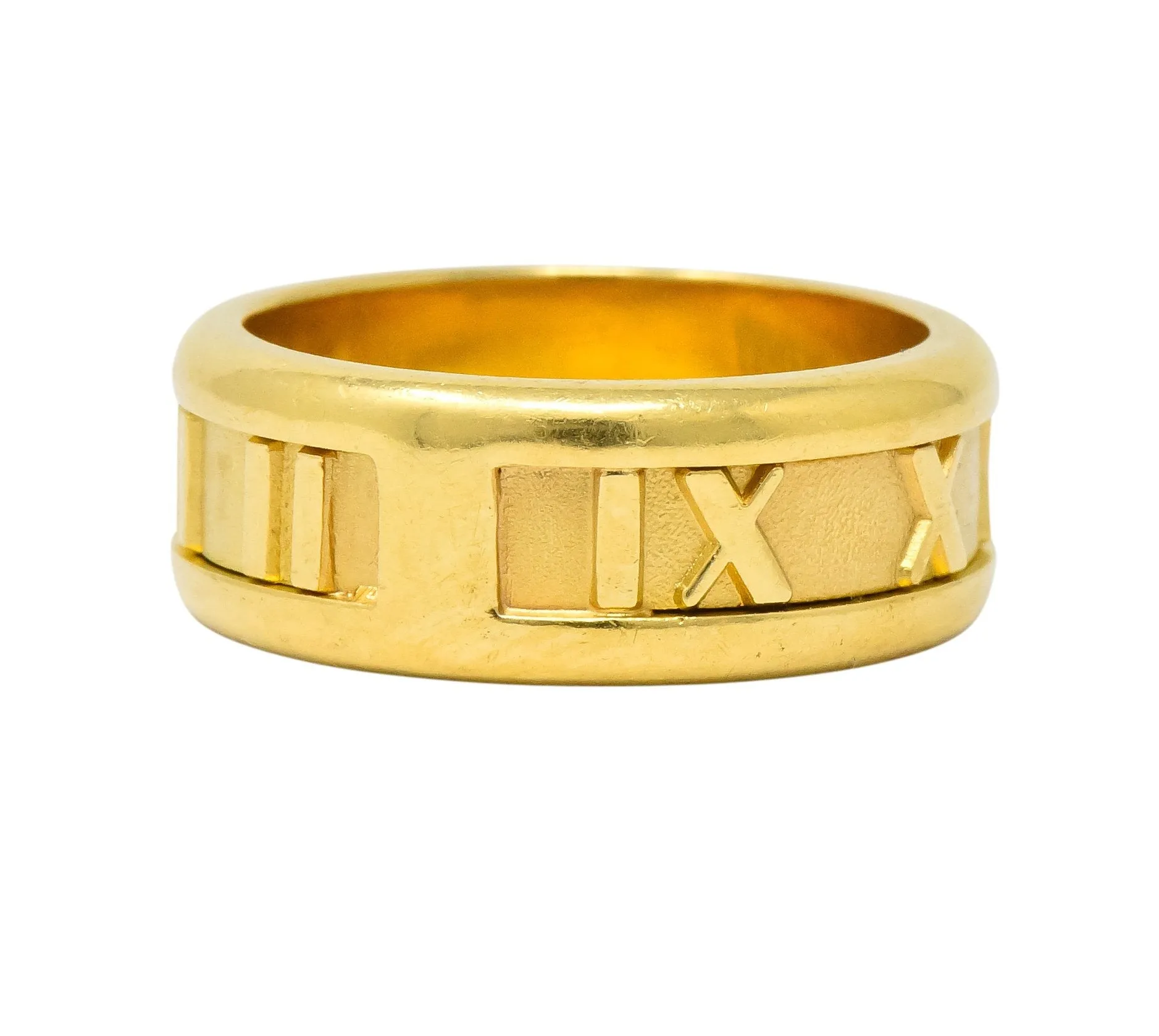 Tiffany & Co. 1995 18 Karat Gold Atlas Wide Band Ring Unisex