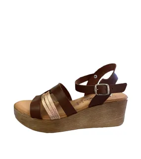 Valeria's Brown Wedge Sandal