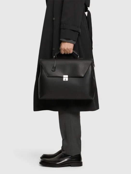 Valextra   Avietta leather briefcase 