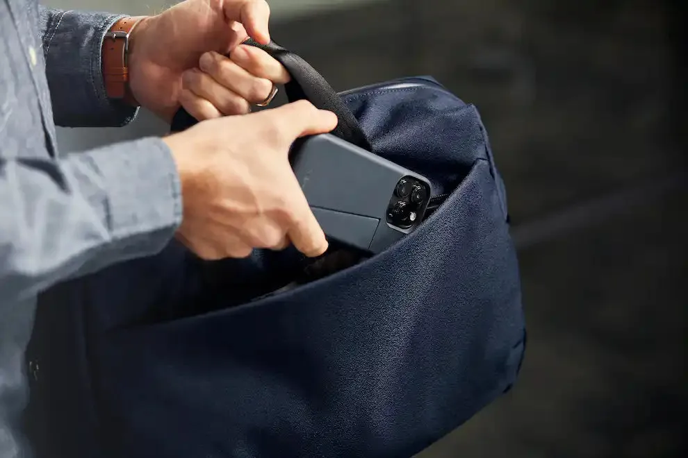 Via Work Bag Tech Briefcase in Navy