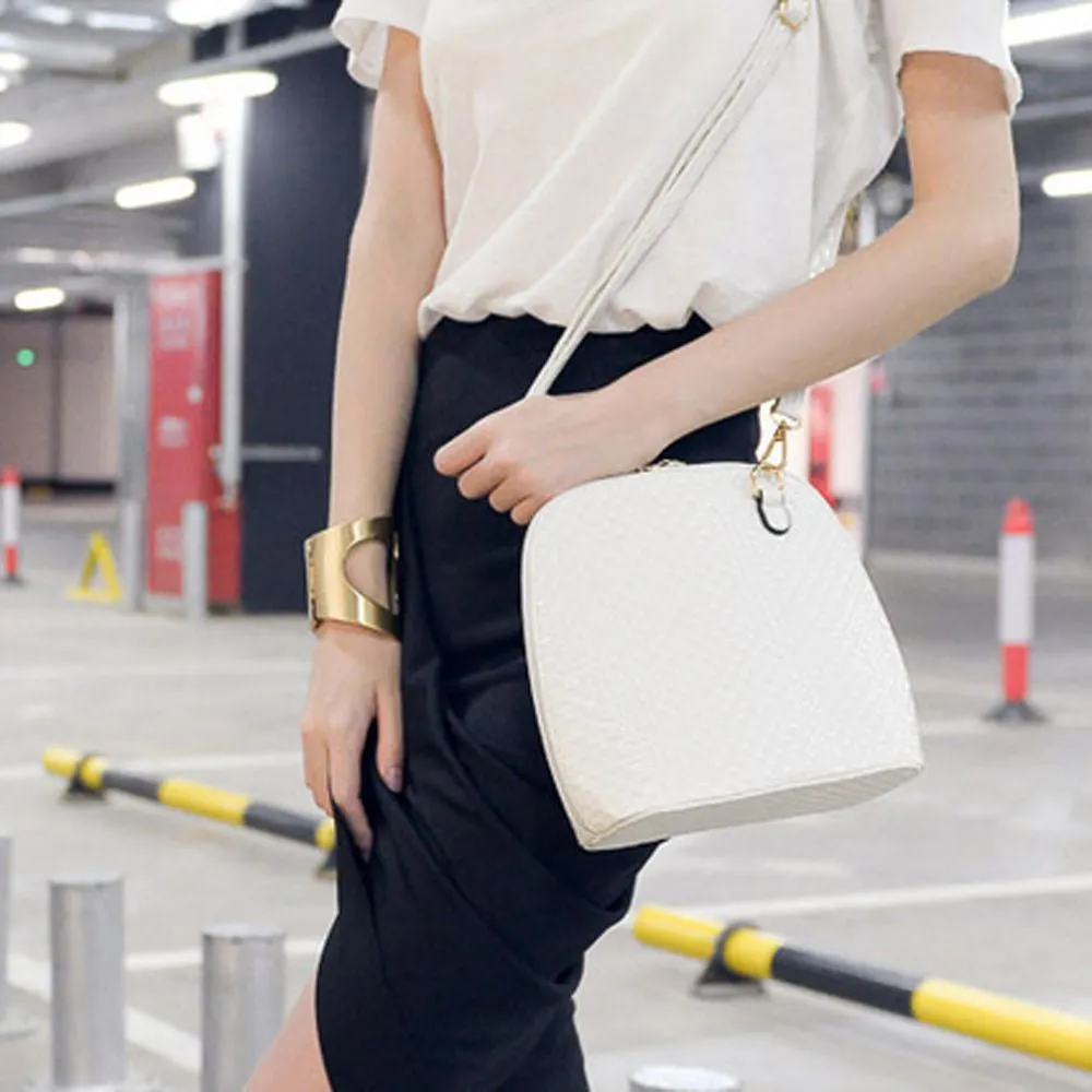 Women Crossbody Bags Messenger Vintage Retro Simple PU Leather Shoulder Shell Bag Designer bolsos mujer